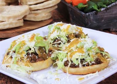 Sopes at Tacos El Bukanas