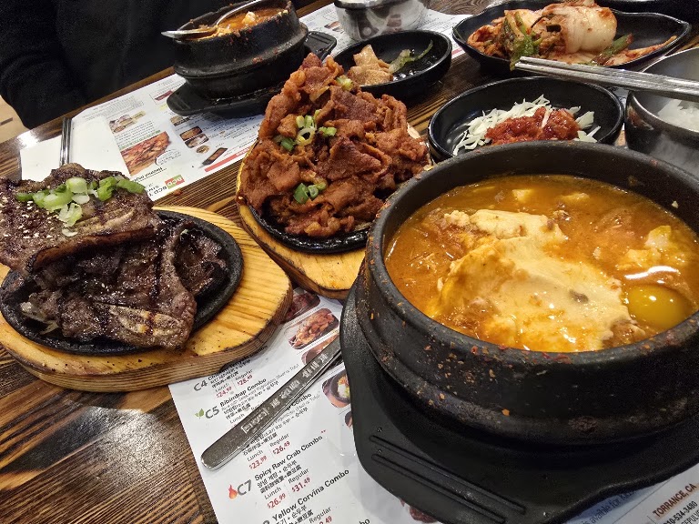 Galbi Combo Dish at BCD Tofu House