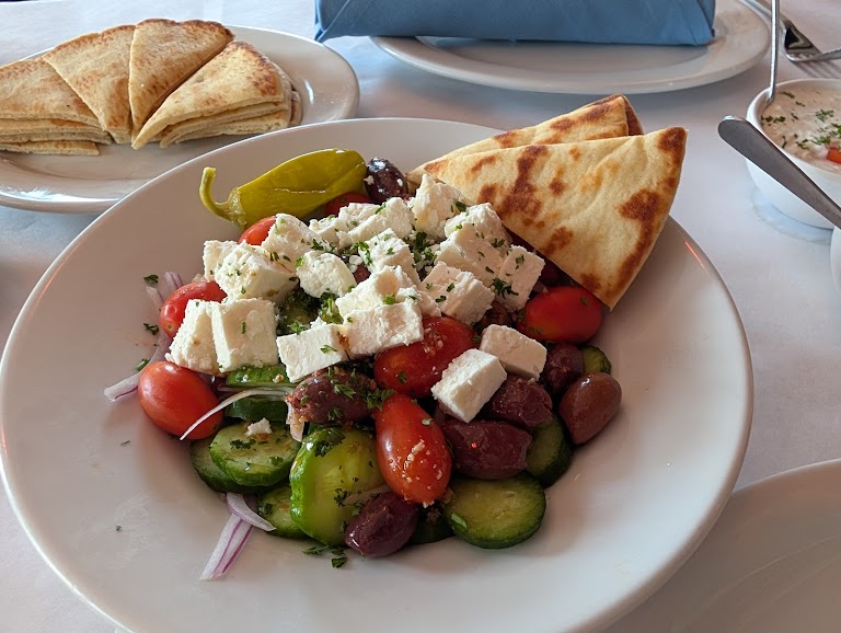 Feta Cheese Platter at Greek Bistro