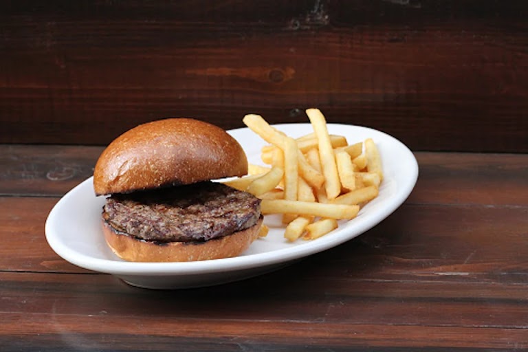 BBQ Bacon Ranch Burger at The Lazy Dog Cafe
