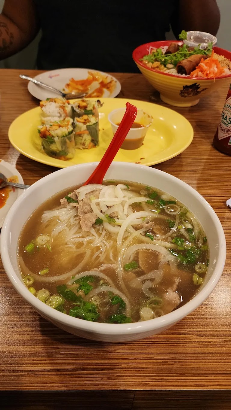 Well Done Beef Pho at Noodle World