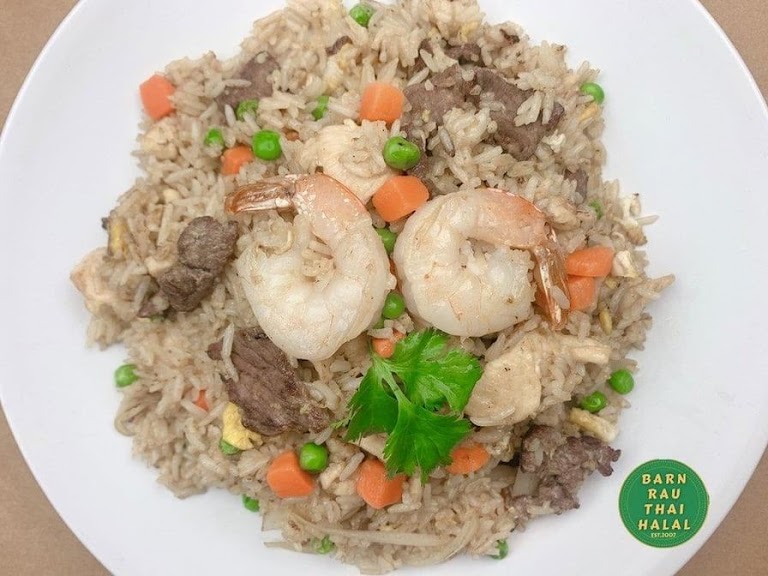 Shrimp Fried Rice at Barnrau Thai Halal