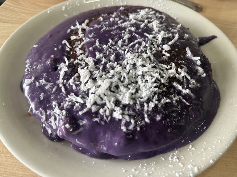Ube Coconut Waffle at Aloha Stacks