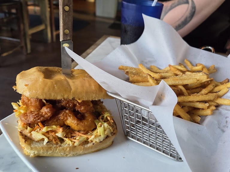 Crispy Chicken Sandwich at Bricks