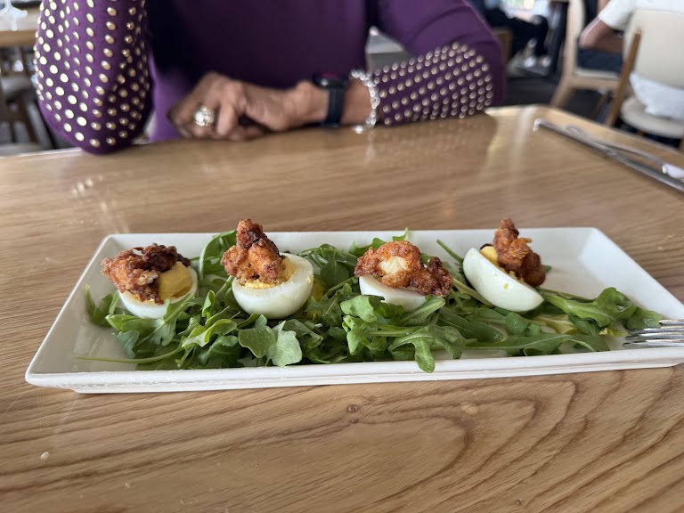 Surf & Turf Deviled Eggs at Orange Hill