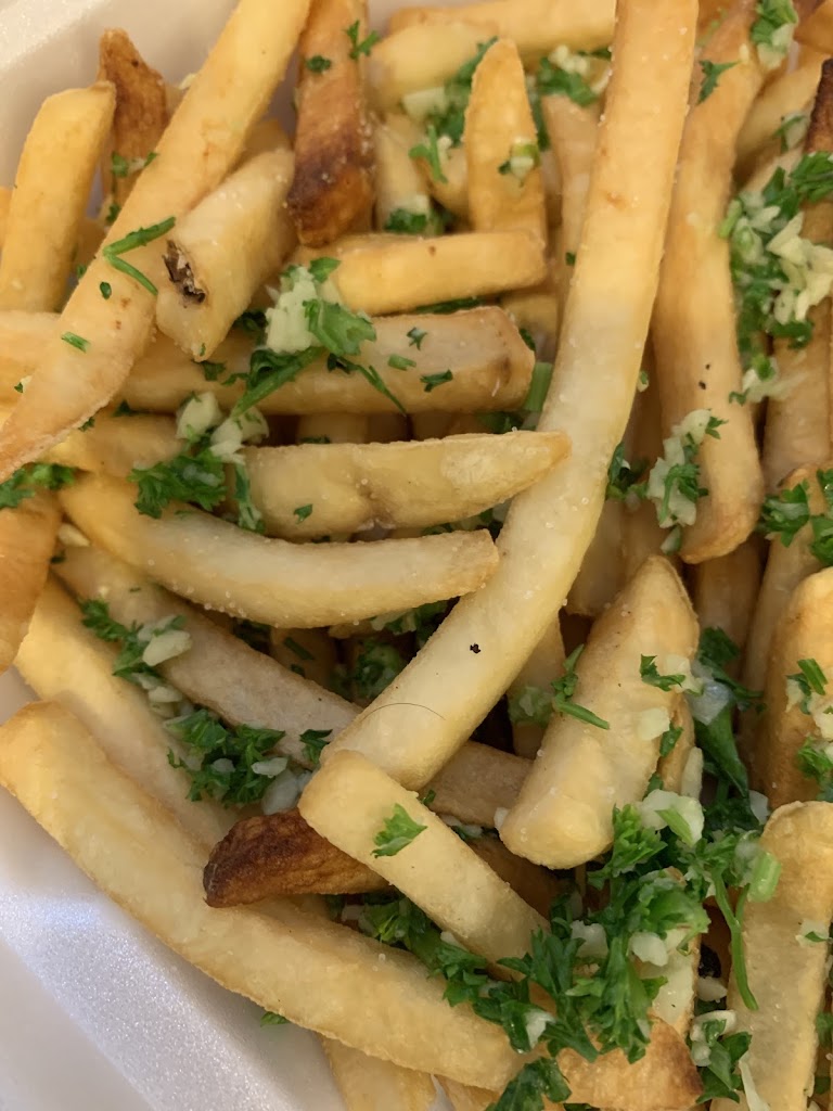 Famous Garlic Fries at local mediterranean grill