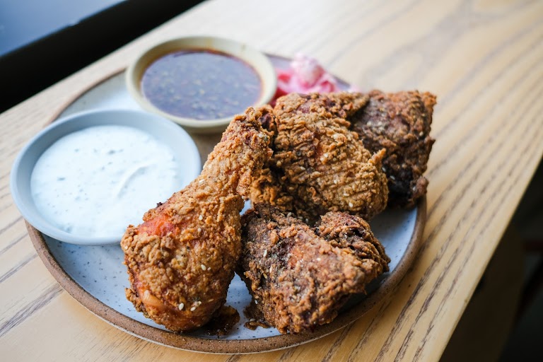 ZFC (za'atar Fried Chicken Sandwich) at Mayfield