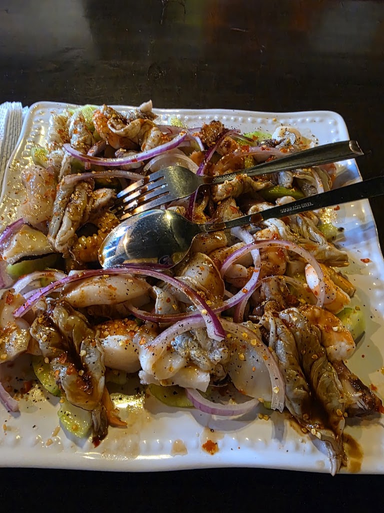 Tostada Ceviche DE Camaron at Mariscos El Culichi