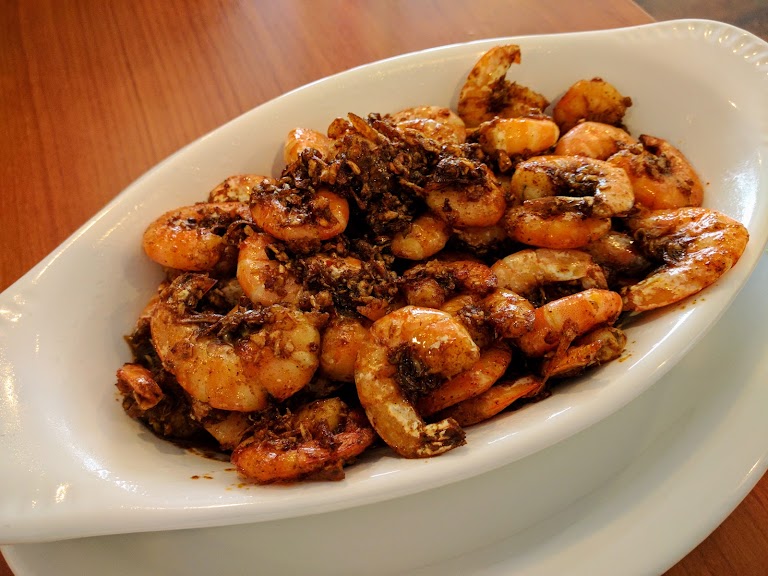 Stir Fried Small Shrimp at Cetana Mon Myanmar Restaurant