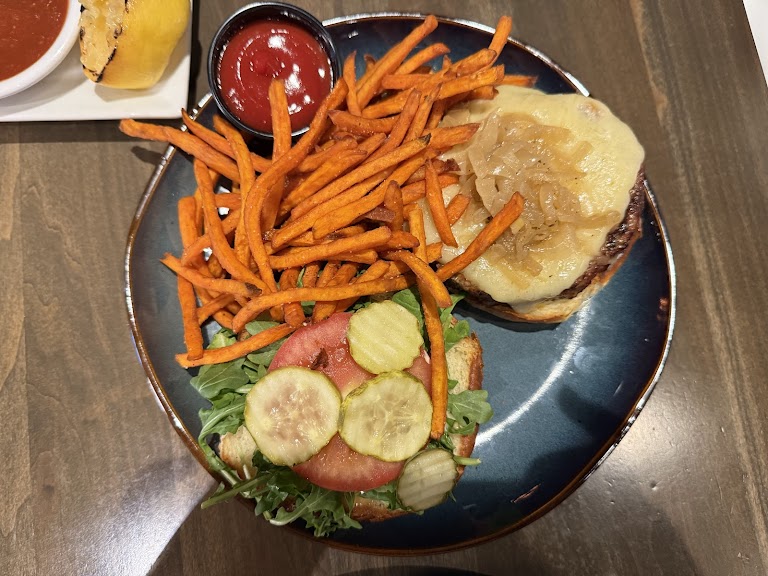 Burgers at Bru Grill & Market