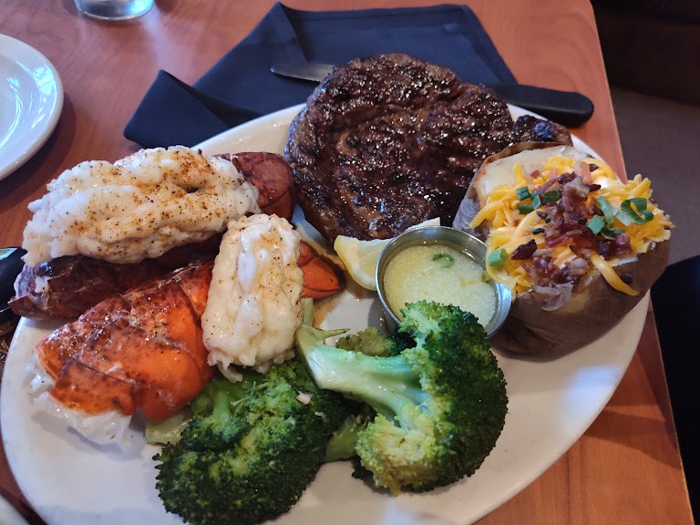 Surf & Turf Special at Black Angus Steakhouse