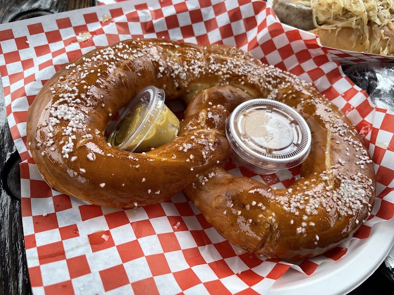Large Bavarian Pretzel at Old World Restaurant & Biergarten