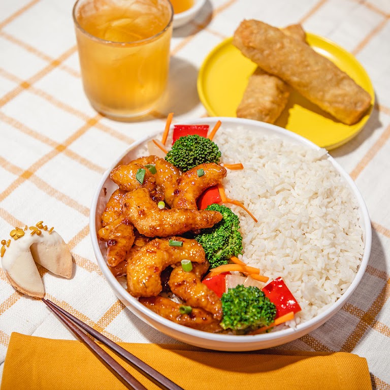 Orange Chicken at Pick Up Stix Fresh Asian Flavors