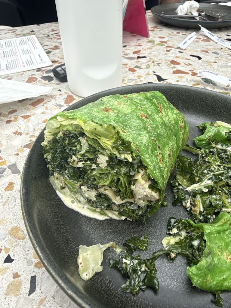 Green Scrambled Eggs at Parakeet Cafe - Brentwood