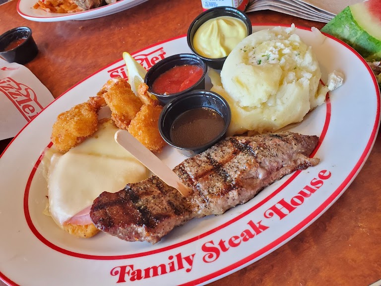 Steak & Jumbo Crispy Shrimp at Sizzler