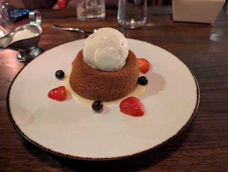 Warm Butter Cake at OLD BREA CHOP HOUSE