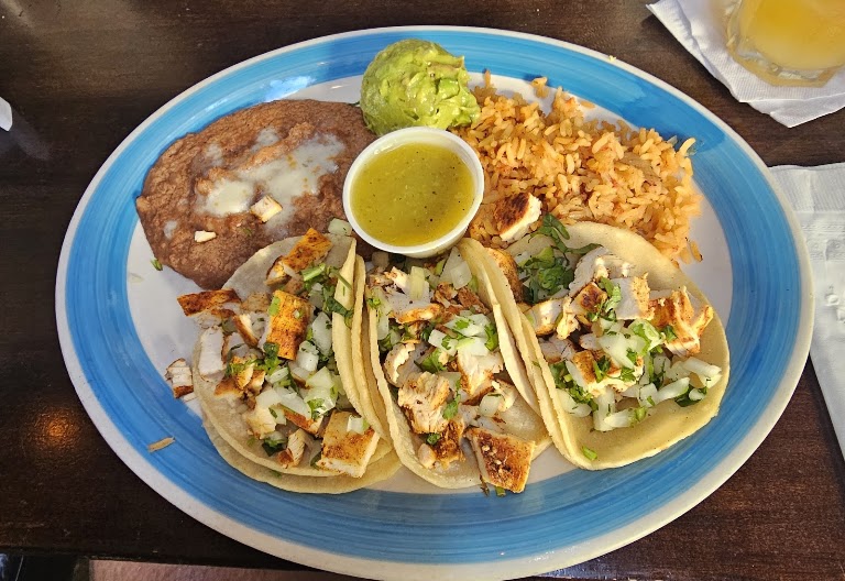 Trio Soft Tacos at Presidente Restaurant