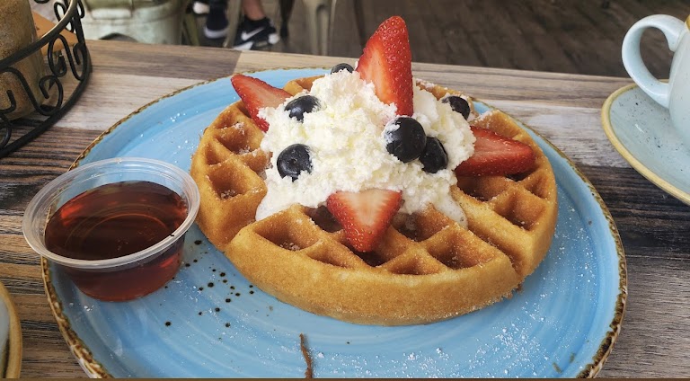 Waffle at Wild Oak Cafe