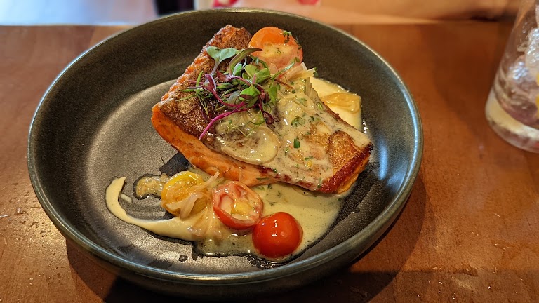 Pan Roasted Salmon at Dublin 4 Gastropub