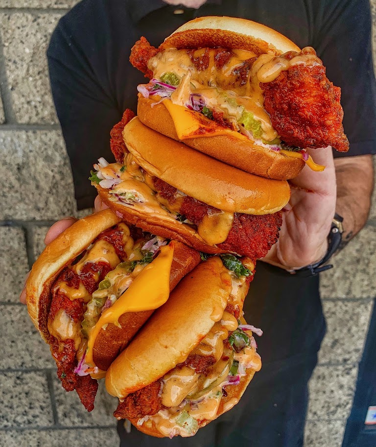 Hot Chicken Sliders at Dave's Hot Chicken