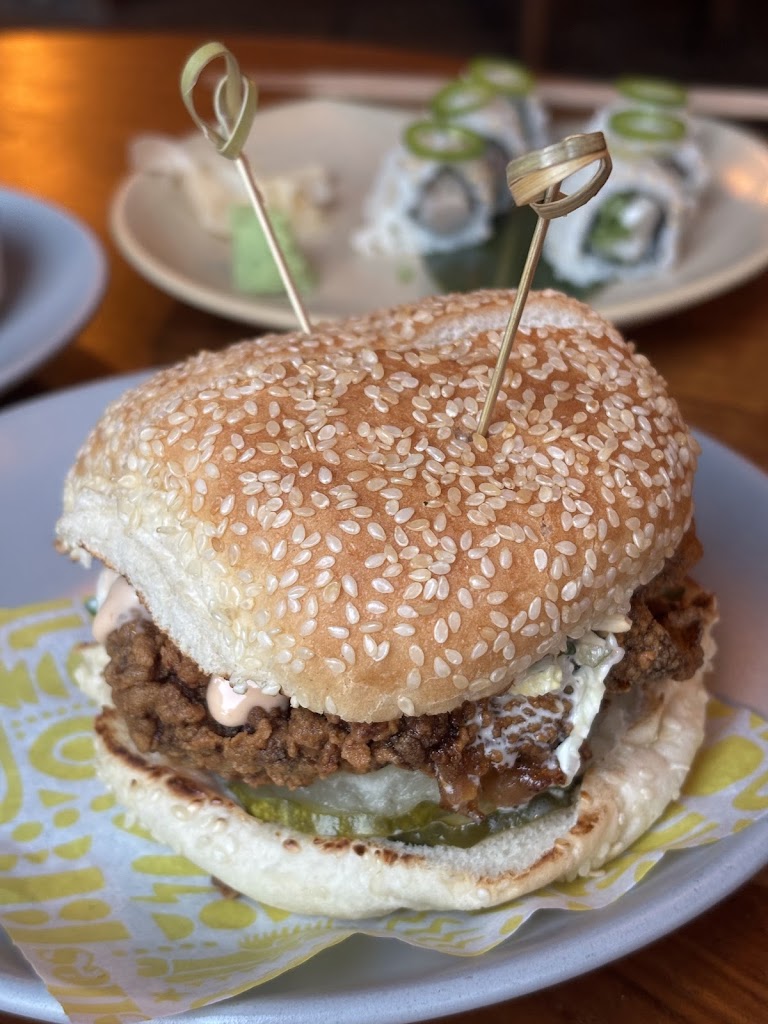 Teriyaki Cheeseburger at Belles Beach House