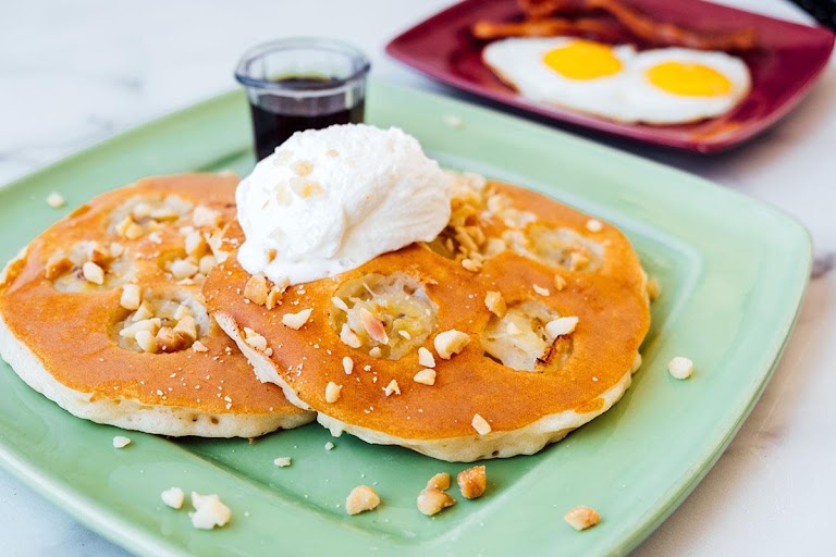 Malihini Pancakes at Polly's Pies Restaurant & Bakery
