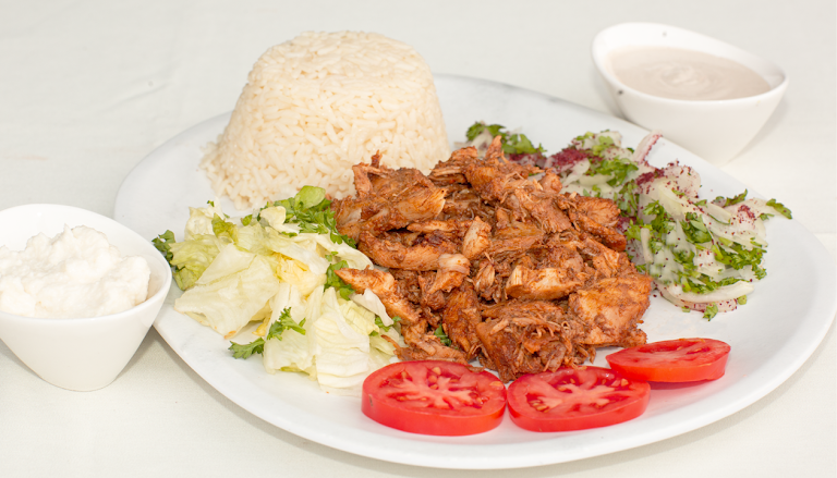 Beef Lula Kebab Plate at Elena's Greek-Armenian Cuisine