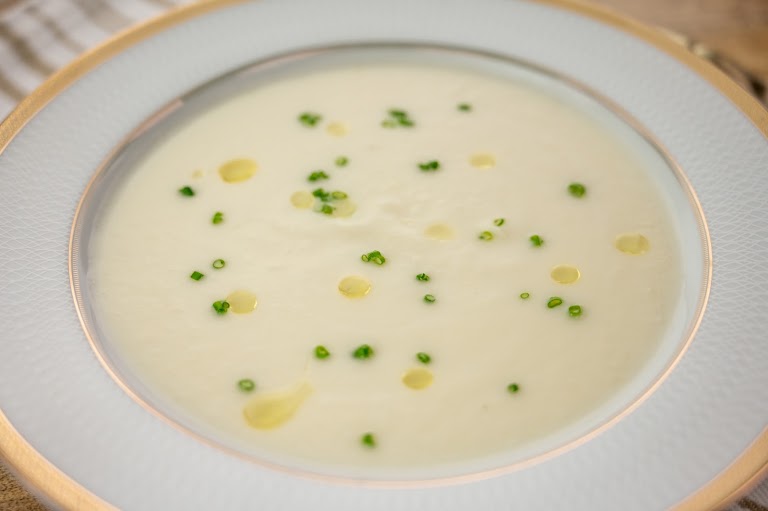 Potato & Leek at SoLé SoupS Calabasas Soup Studio