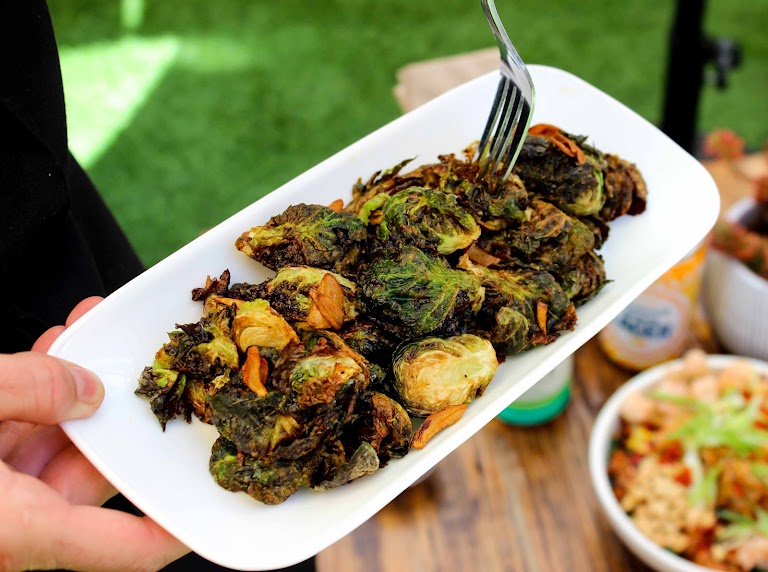 Burnt Brussels Sprouts at Seabirds Kitchen