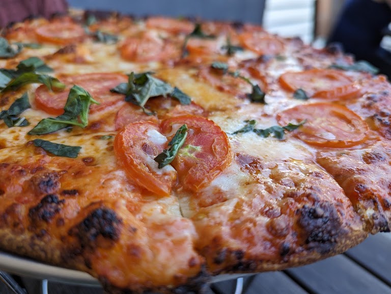 Margharita Pizza at Blue Palms Brewhouse