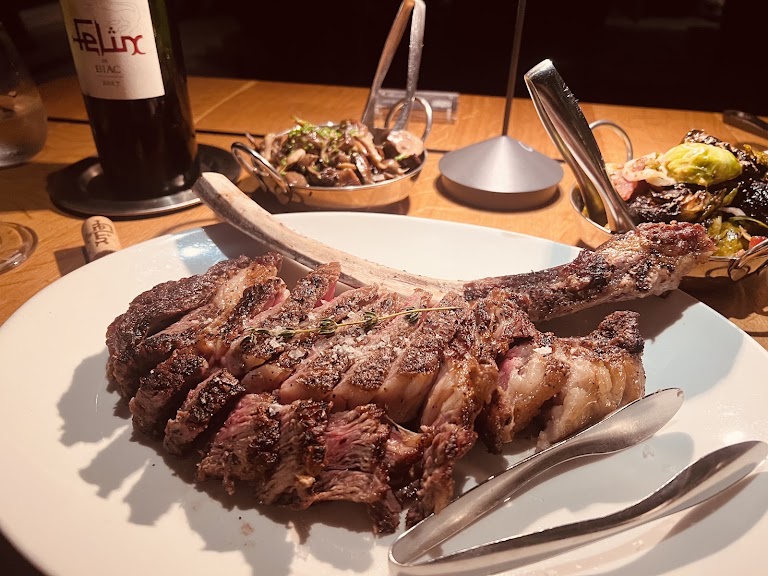 21 Day Dry Aged Tomahawk at BOA Steakhouse Manhattan Beach
