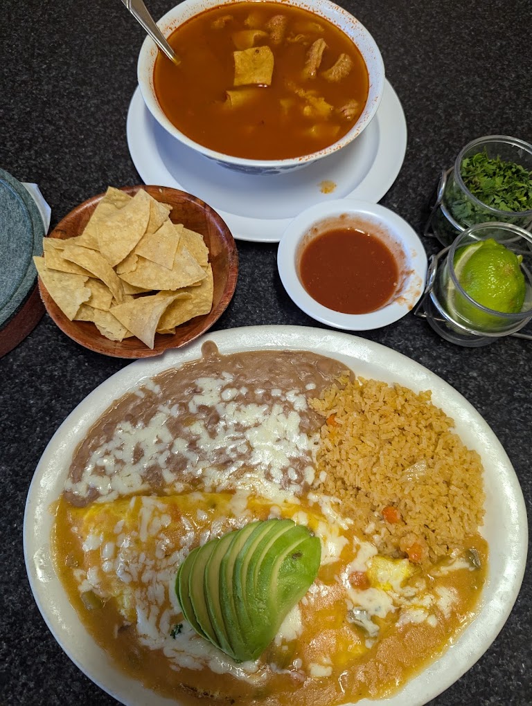 Enchilada at El Matador Authentic restaurant