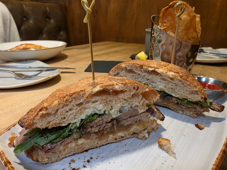 Rustic Wagyu Steak Sandwich at GRANVILLE