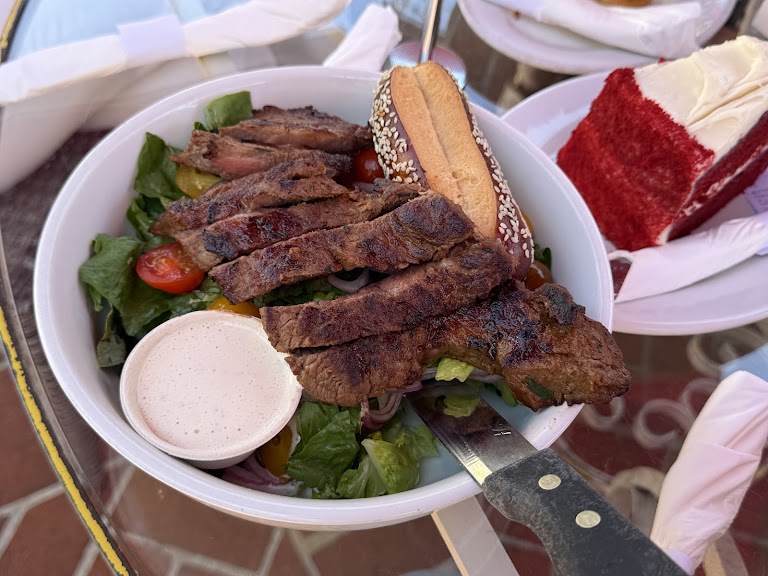 Salad Addition - New York Steak at Aroma Coffee & Tea Co