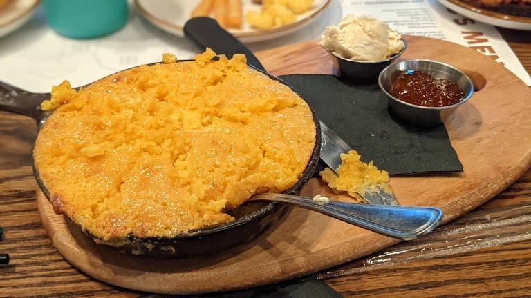 Cast Iron Cornbread at Gus's BBQ