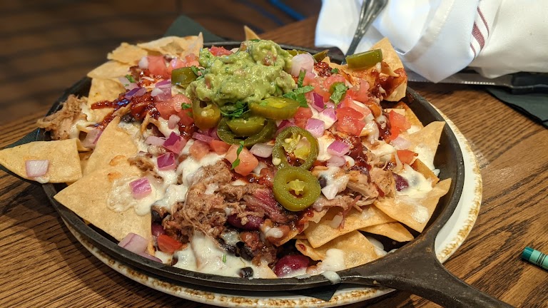 Pulled Pork Nachos at Gus's BBQ