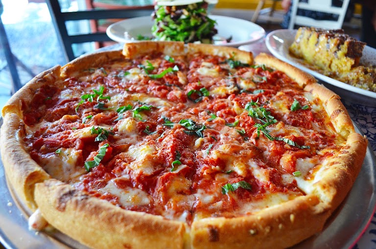 Chicago Deep Dish Pizza at Masa of Echo Park Bakery & Cafe