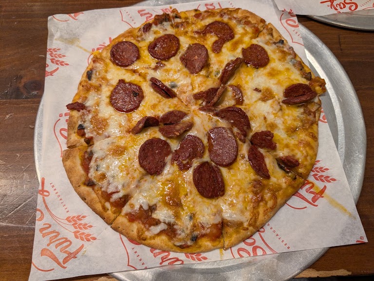 Mini Pizzas at FurnSaj Restaurant & Bakery