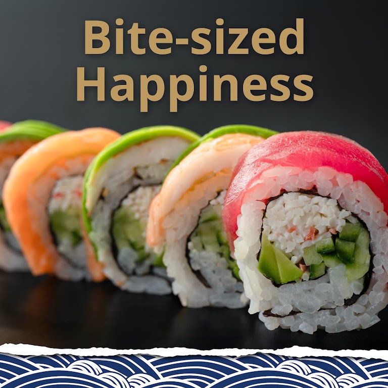 Rainbow Roll - Albacore, Salmon, Tuna at ZENSHI Handcrafted Sushi