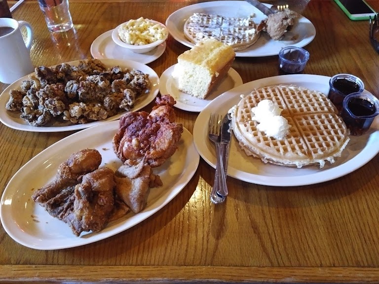 Home Style Chicken Sausage Waffle at Roscoe's Chicken & Waffles