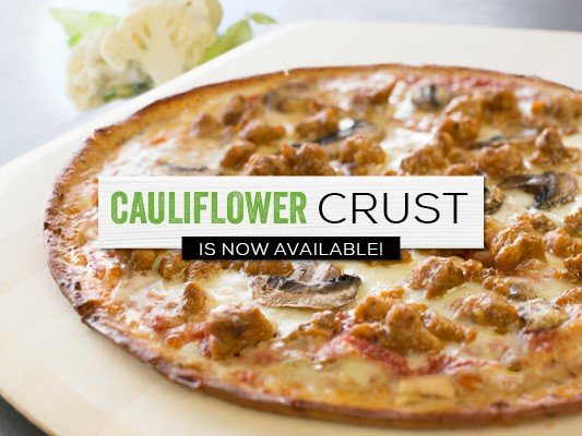 Cauliflower Crust Pizza at Pieology Pizzeria Granada Hills- Granada Village