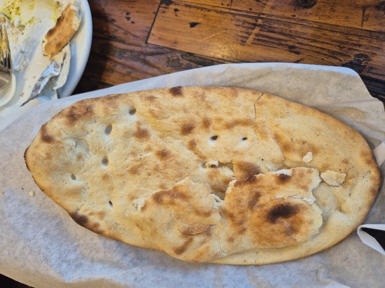 Hummus & Homemade Bread at Shirin Restaurant