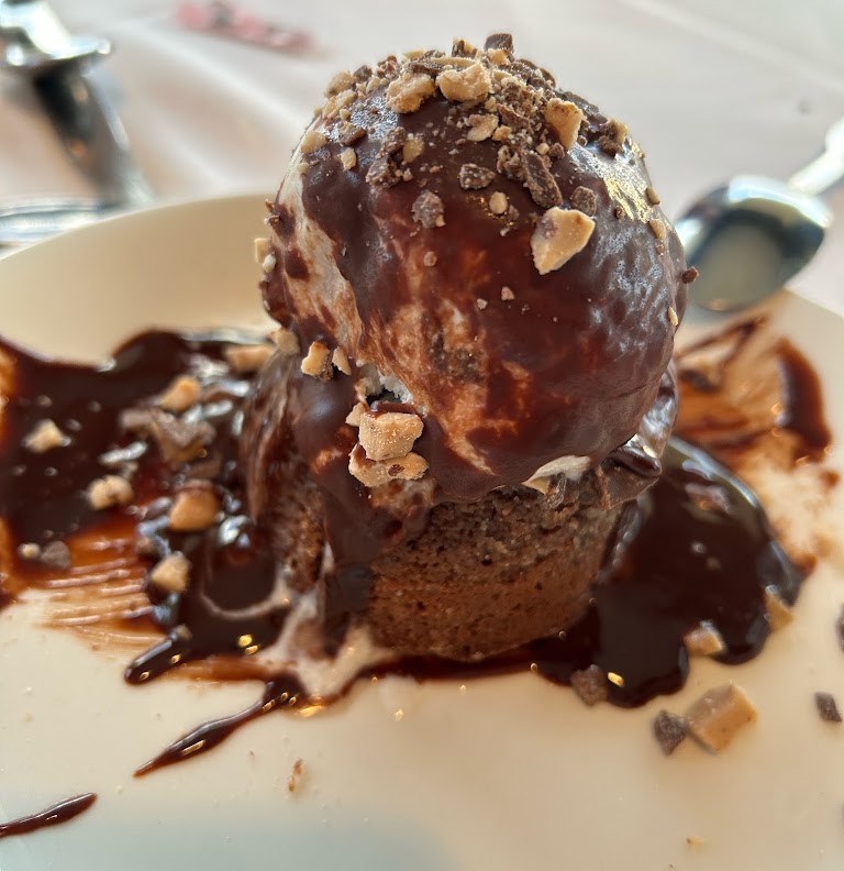 Hot Chocolate Lava Cake at Chart House