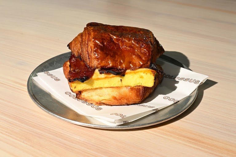 Croissant Breakfast Sandwich at Colossus