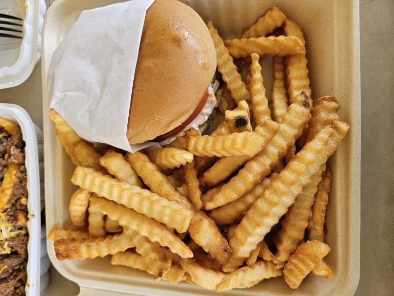 Hamburger Combo at Super Burger