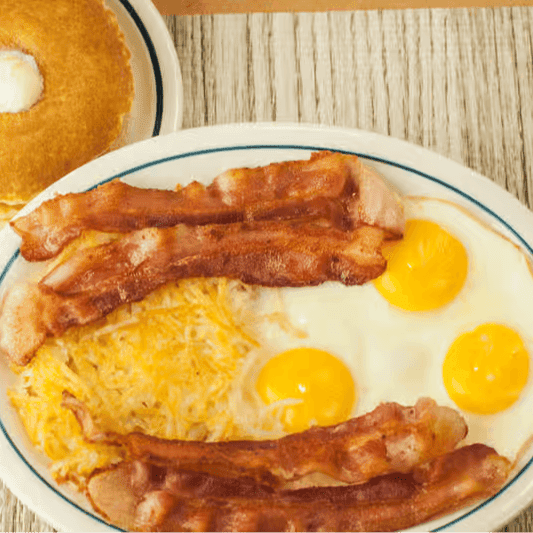 Bacon and Eggs Combo at I Heart Pancakes