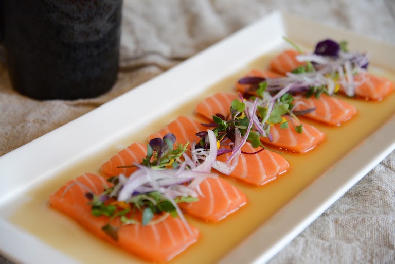 Sake Salmon at Maru Sushi Bar