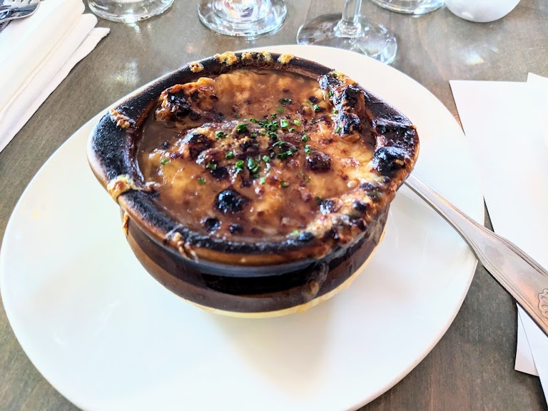 French Onion Soup at Bistro de la Gare