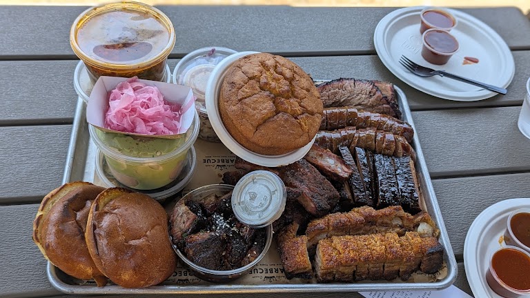 Brisket Tray at Smoke Queen Barbecue