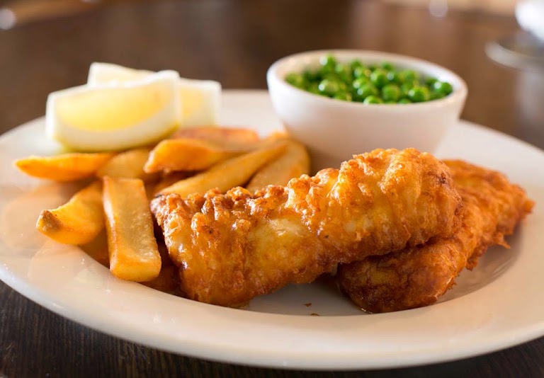 Fish and Chips One Piece at The Fox and Hounds